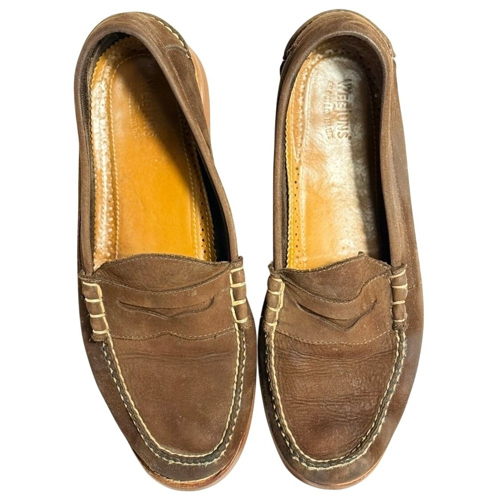 GH Bass‎ Weejuns 11D Brown Suede Penny Loafers for Men